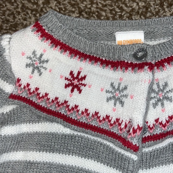 Gymboree (18-24 Month) Winter/ Holiday snowflake sweater Cardigan Sweater - Picture 2 of 4